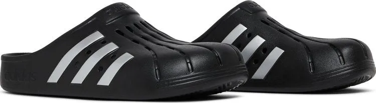 Adidas Adilette Clog Sandals 'Black Silver', black