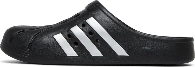 Adidas Adilette Clog Sandals 'Black Silver', black