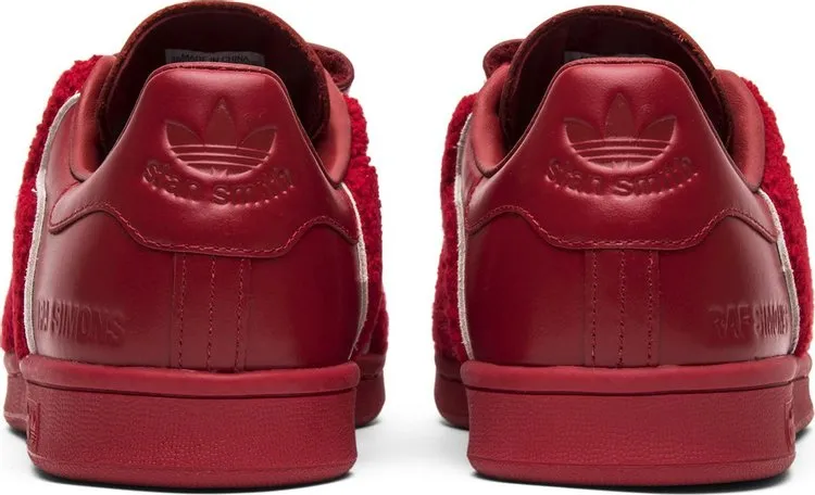 Adidas Raf Simons x Stan Smith Comfort Badge 'Power Red' Sneakers, Red