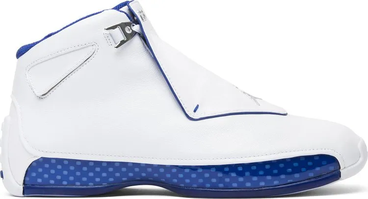 Air Jordan 18 Retro White Sport Royal 2018 sneakers, white