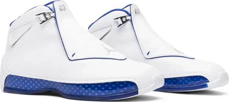 Air Jordan 18 Retro White Sport Royal 2018 sneakers, white