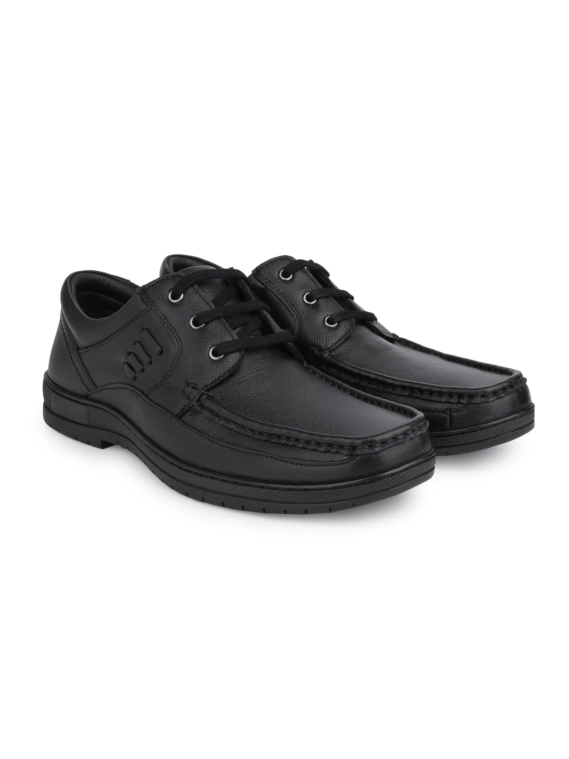 Albert Jade Black Lace-Ups