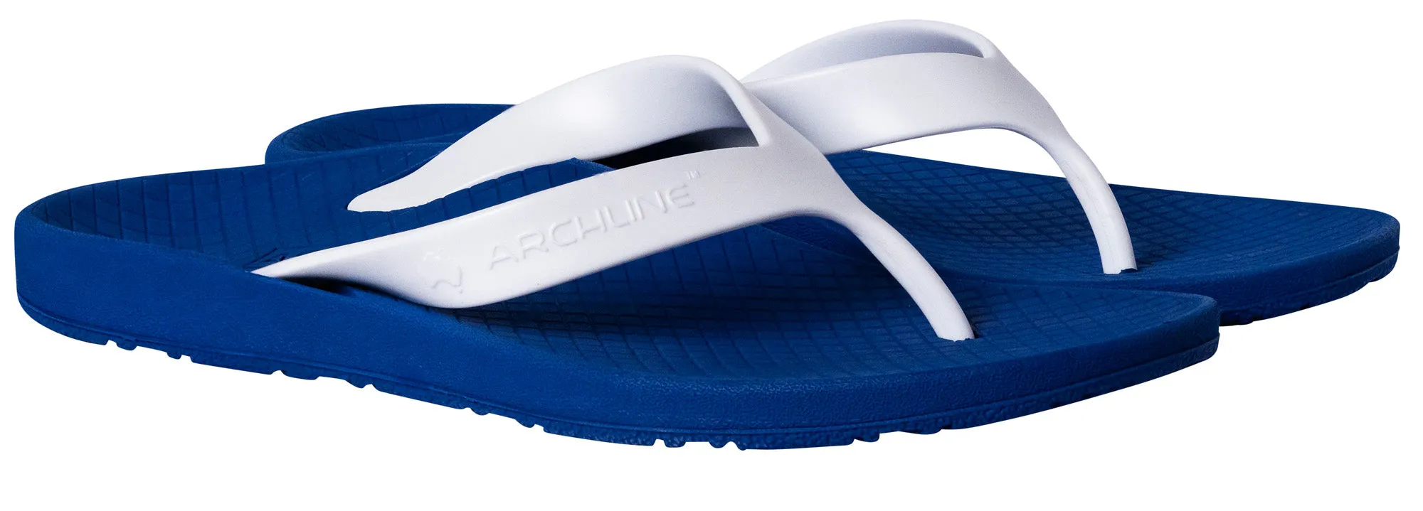 Archline Balance Orthotic Thongs - Blue/White