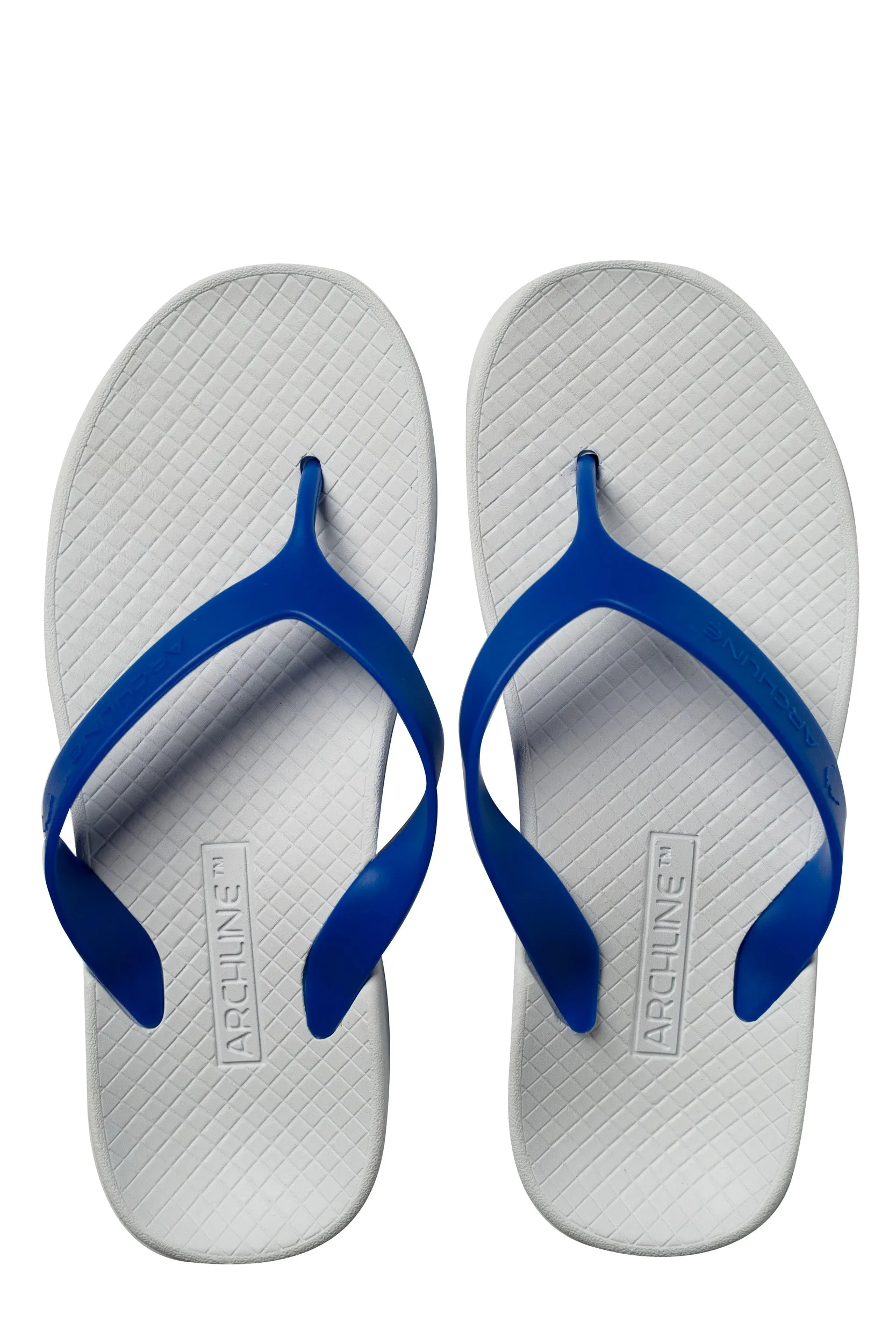 Archline Balance Orthotic Thongs - White/Blue