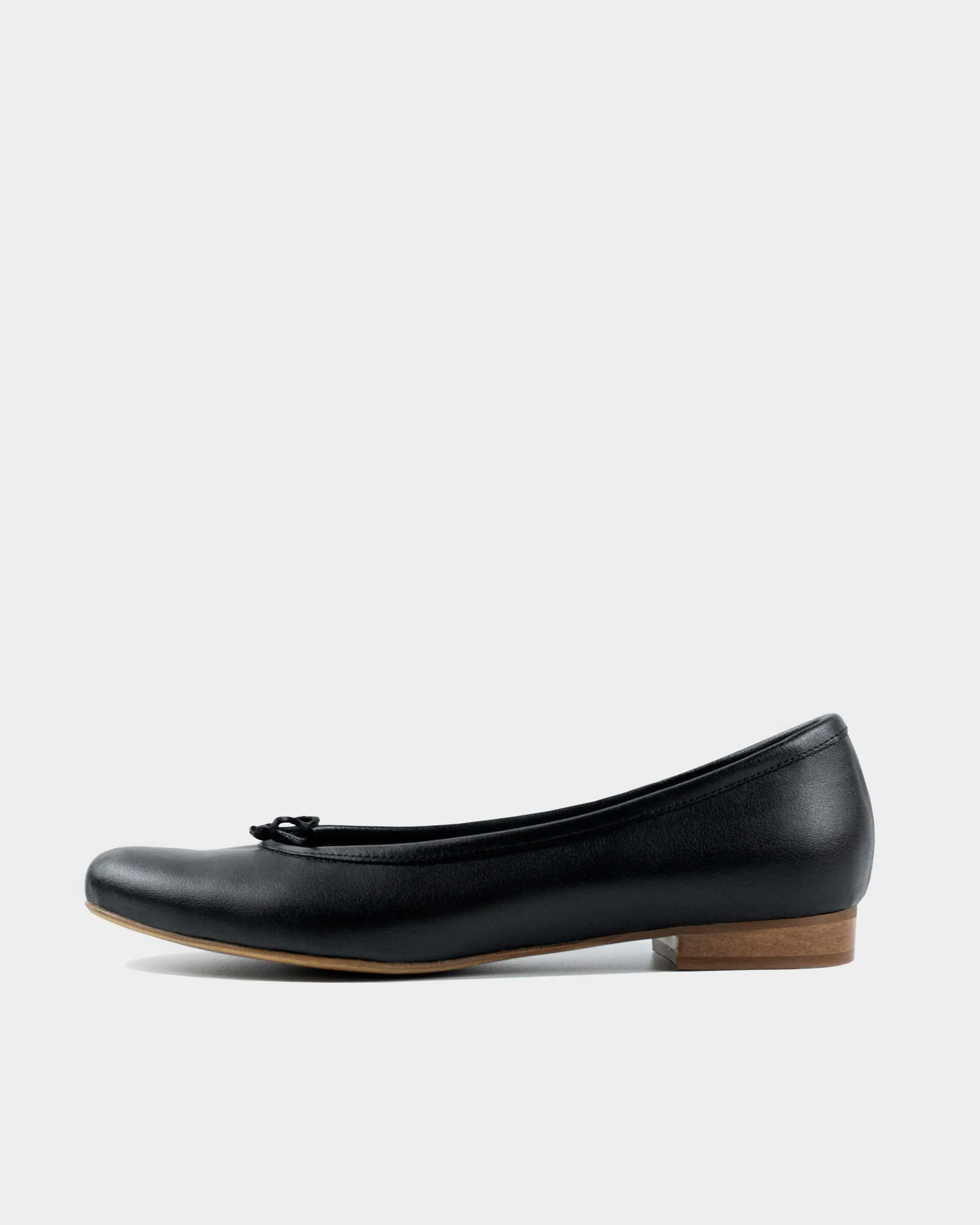 Audrey Pumps Grape Leather Ballerinas Black