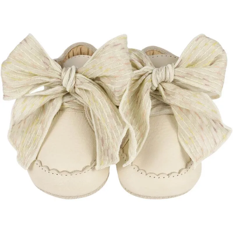 Baby Lahna Cream Leather Pre Walker Shoes