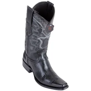 Black Lizard Skin Boots