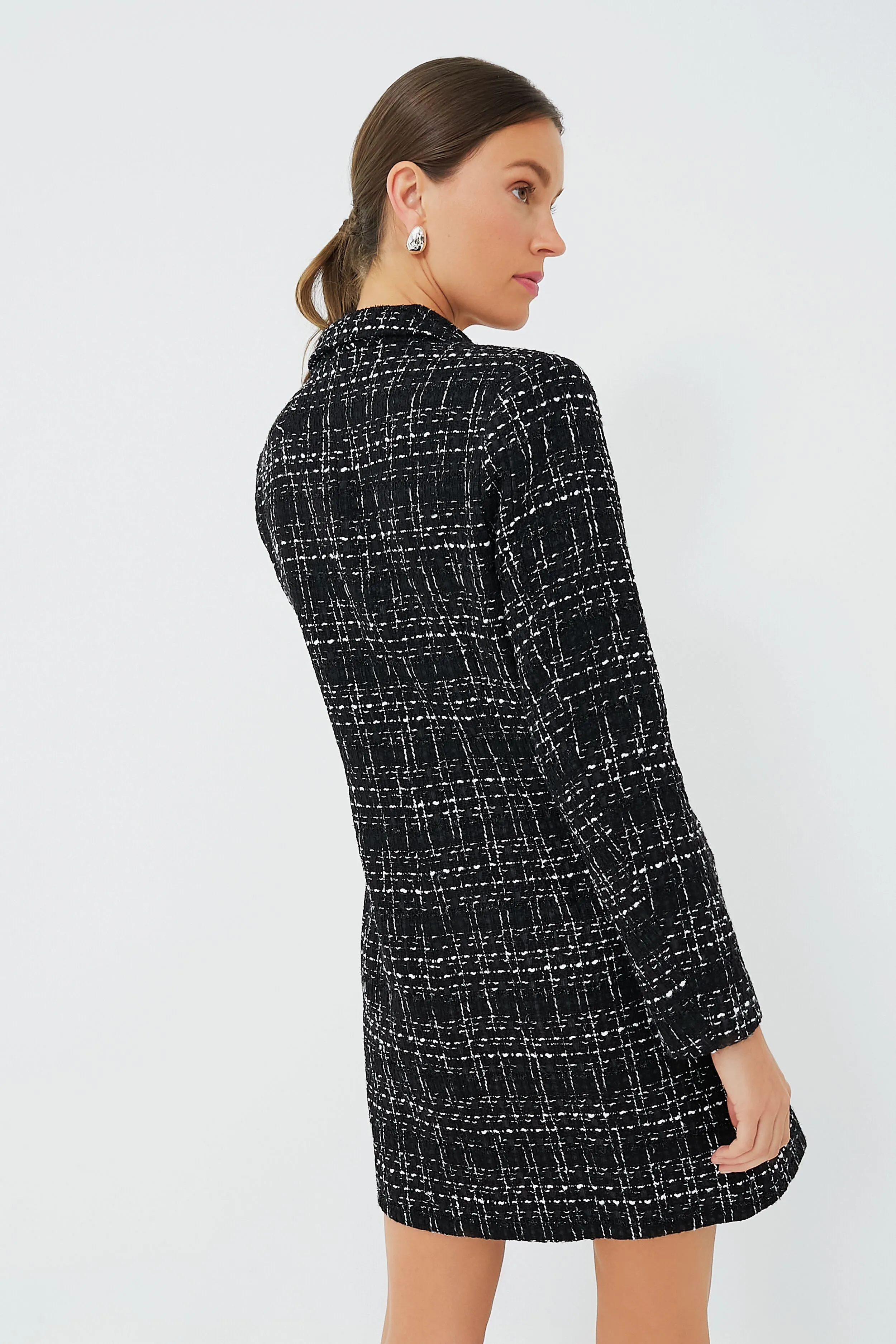 Black Tweed Stacie Dress