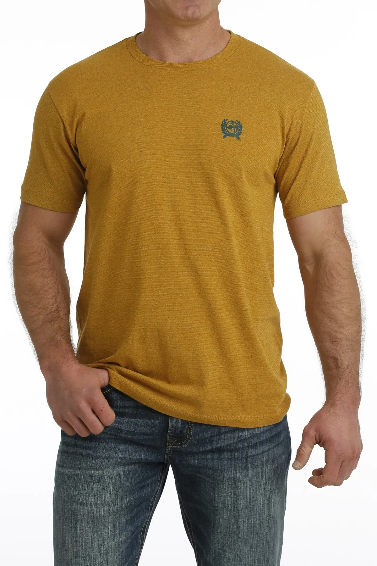 Cinch Mens Western Denim Co Cinch Tee - Gold - MTT1690607