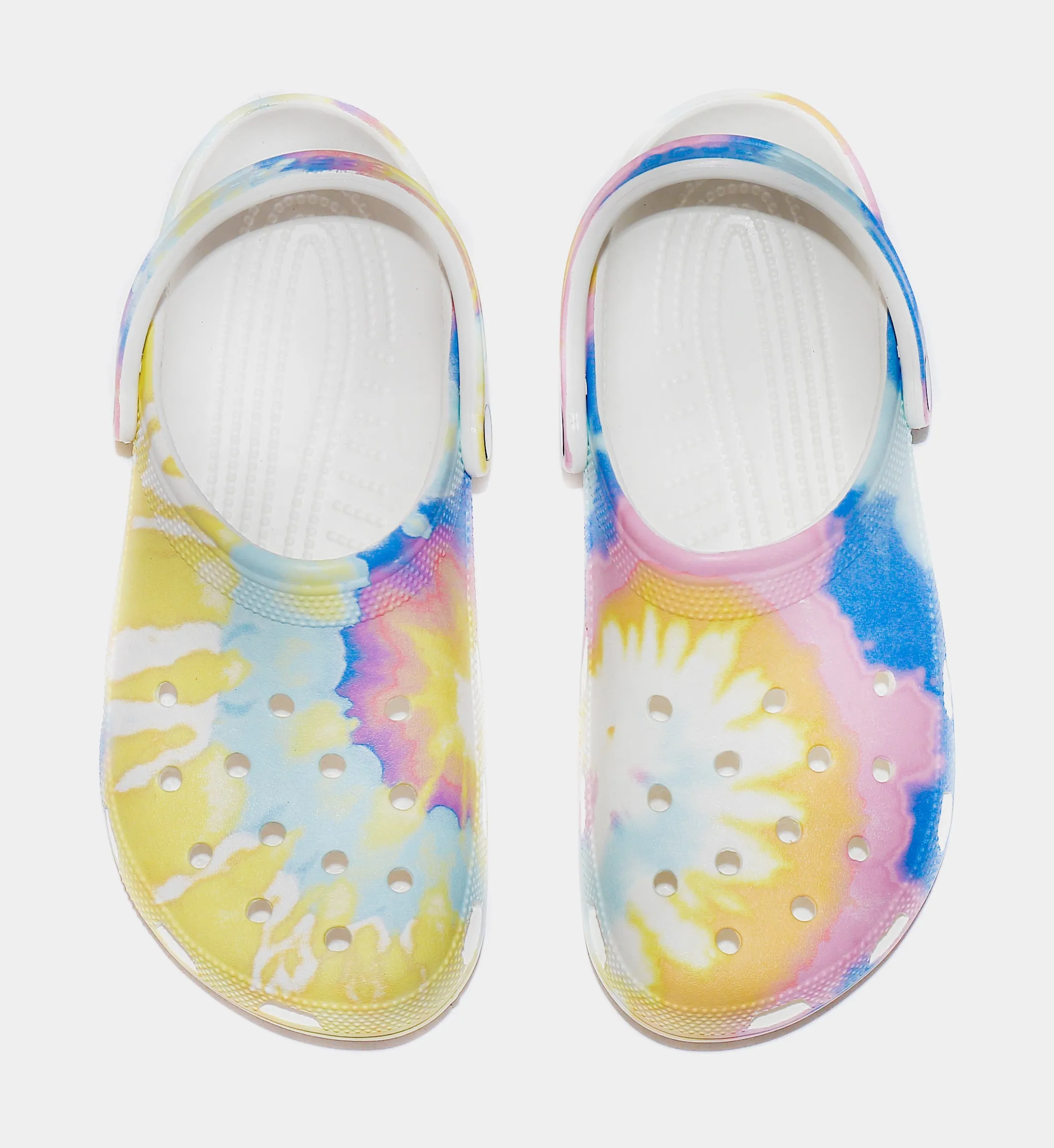 Classic Tie Dye Clog Mens Sandals (White/Multi)