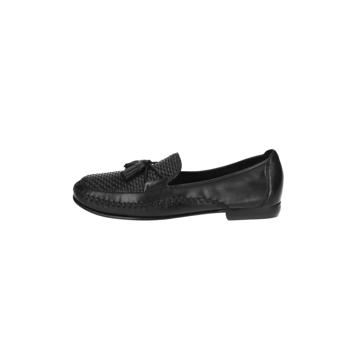 Cole Haan Country Tassel Formal Slip Ons Leather Black Colour For Men