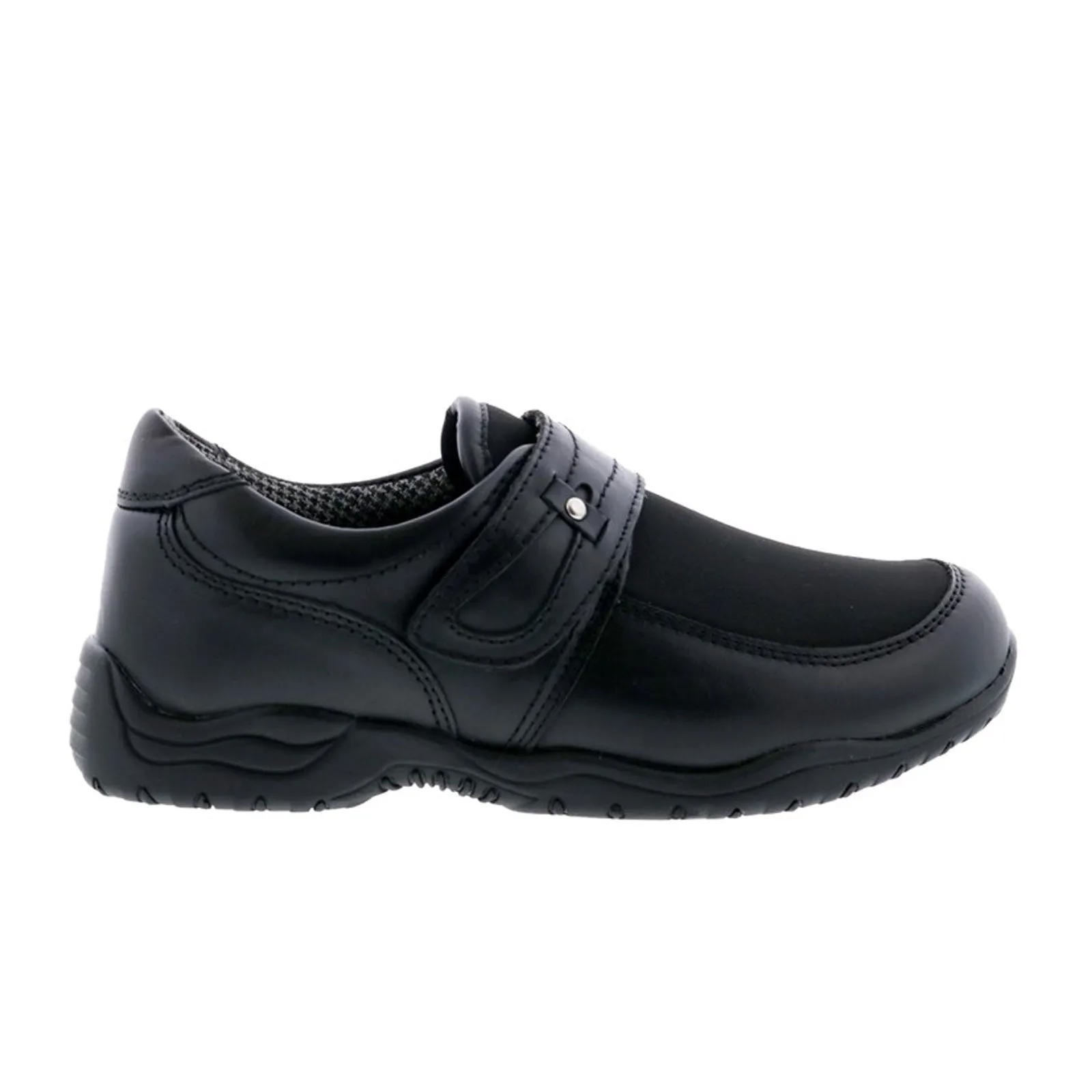 Drew Antwerp Slip On (Women) - Black Leather/Stretch