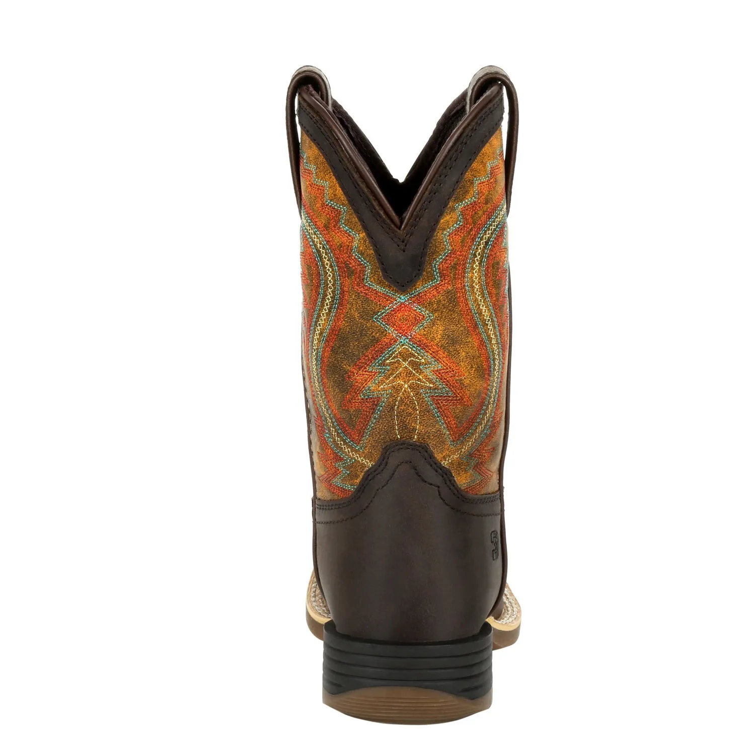 Durango Youth Dark Bay/Burnt Orange Leather Lil Rebel Pro Cowboy Boots