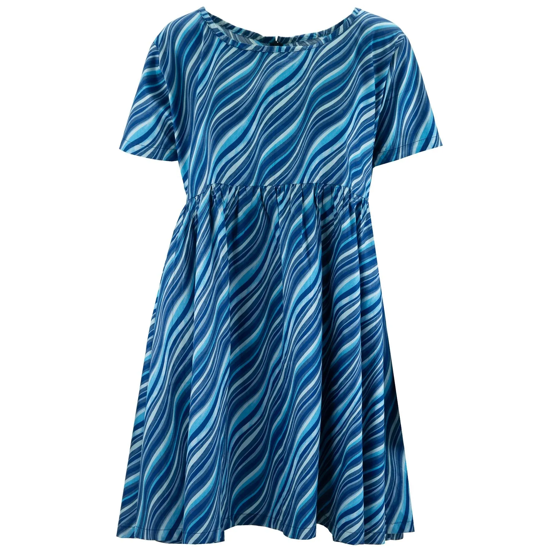 Empire Line Tea Dress - Ripples Cotton