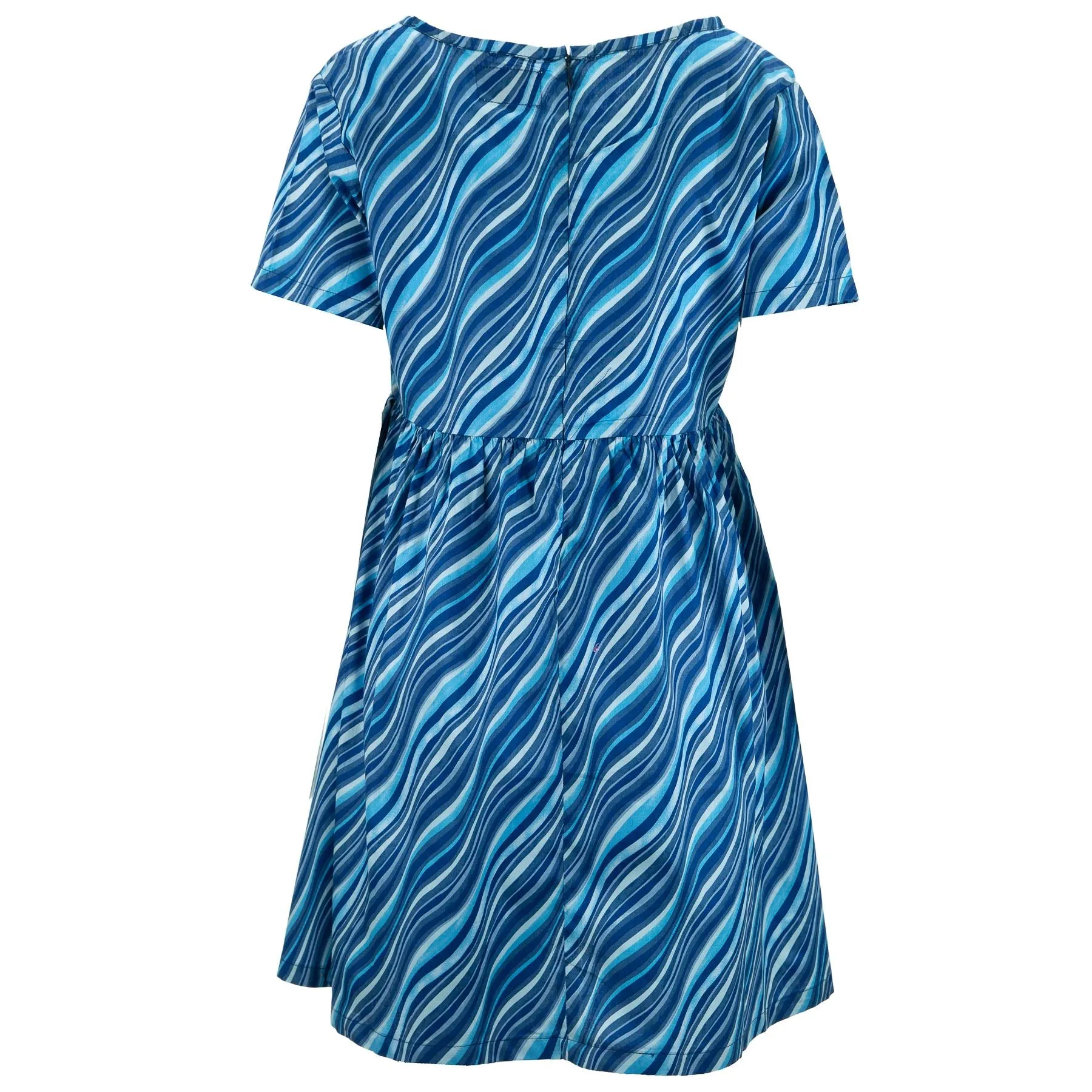 Empire Line Tea Dress - Ripples Cotton