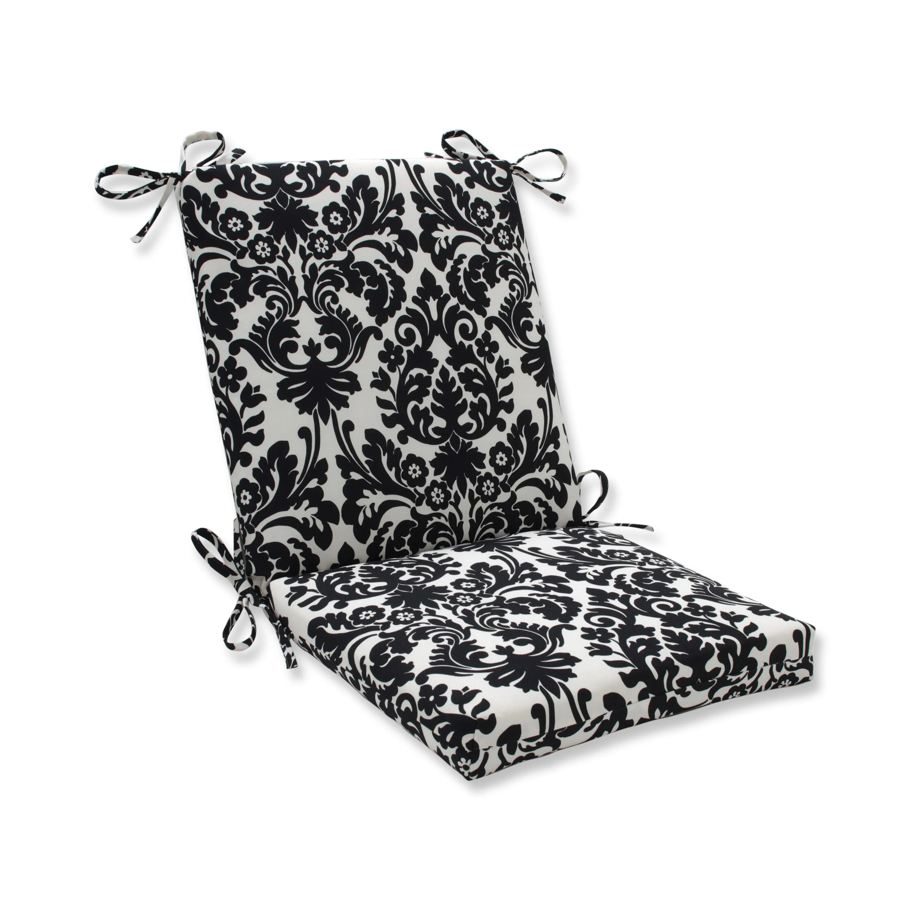 Essence Black/Beige Squared Corners Chair Cushion