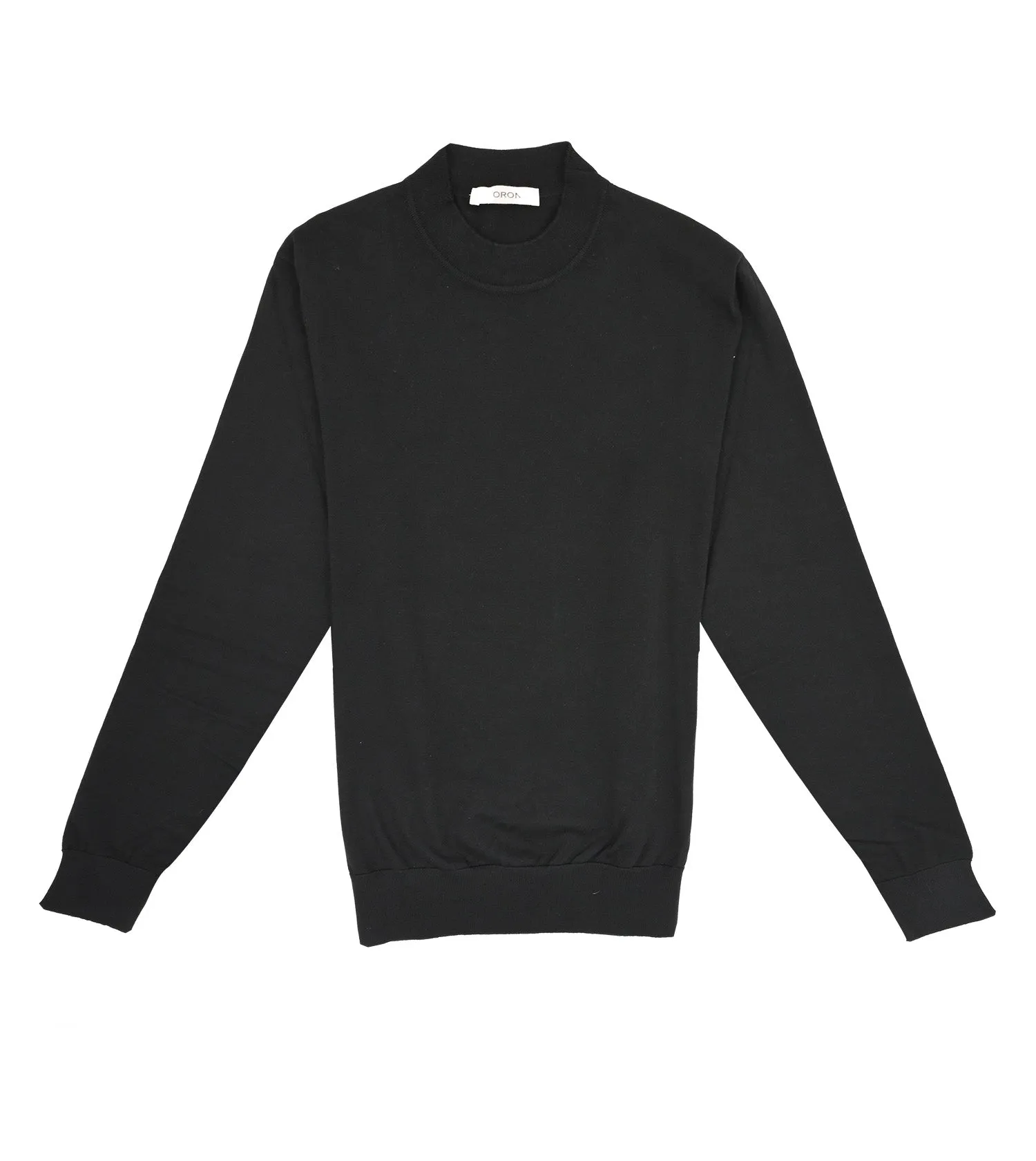 FIORONI Pure Merino Wool Mock Neck Sweater