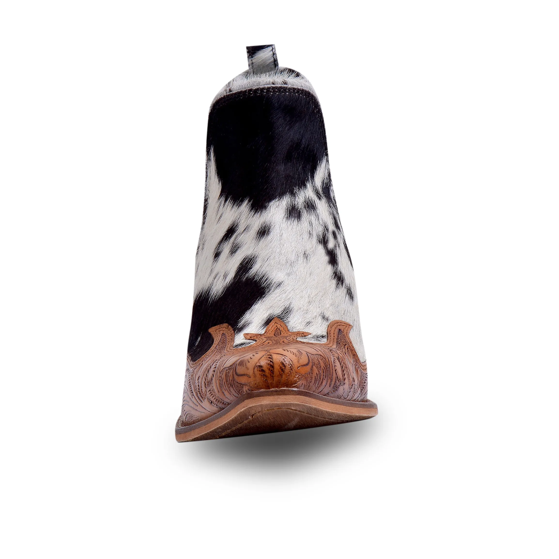 Frisco Blossom Hair-on Hide & Hand-tooled Boots