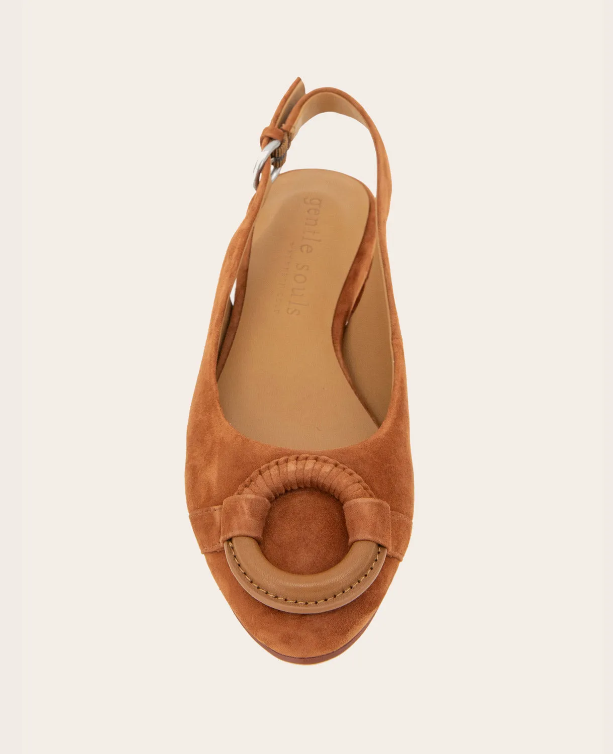 GENTLE SOULS - Athena Suede Slingback Flat