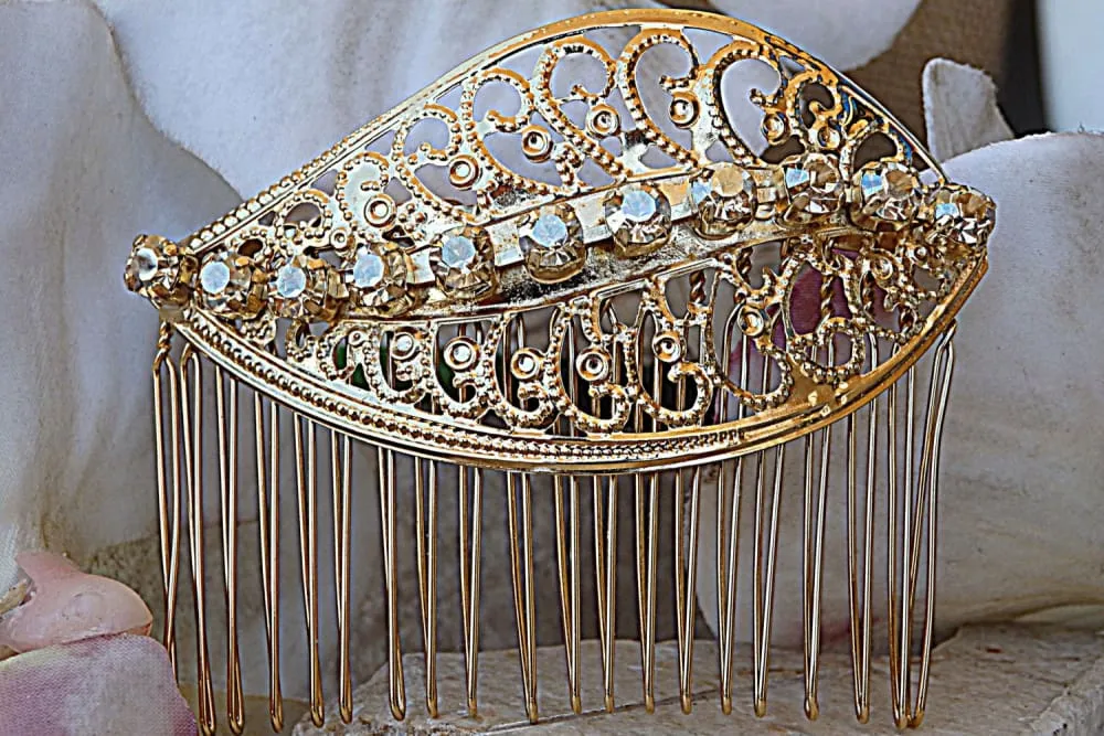 Gold Rebeka Hair Comb