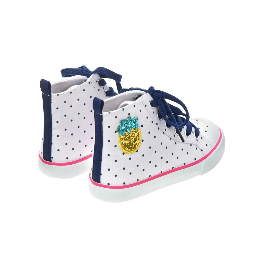 Gymboree Girl's Polka Dot Pineapple Glitter Shoes