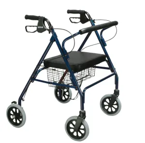 Heavy Duty Bariatric Rollator Walker with Large Padded Seat