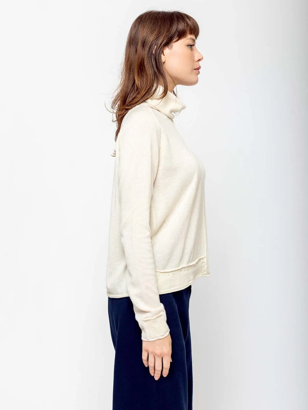 High Neck Pullover - Cashmere & Silk