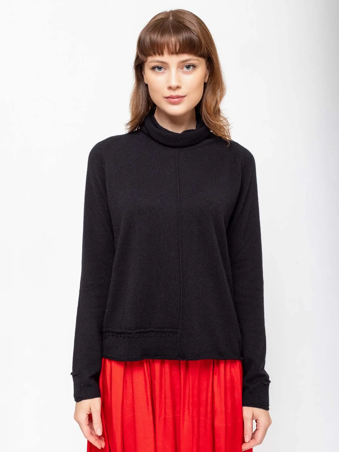 High Neck Pullover - Cashmere & Silk