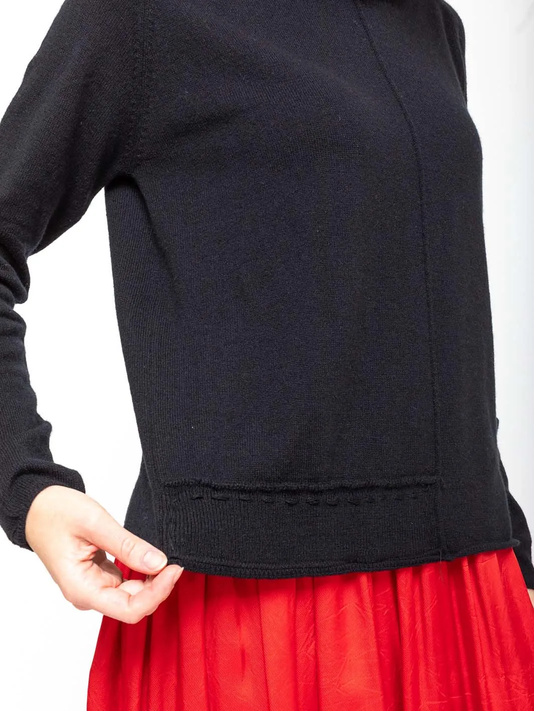 High Neck Pullover - Cashmere & Silk