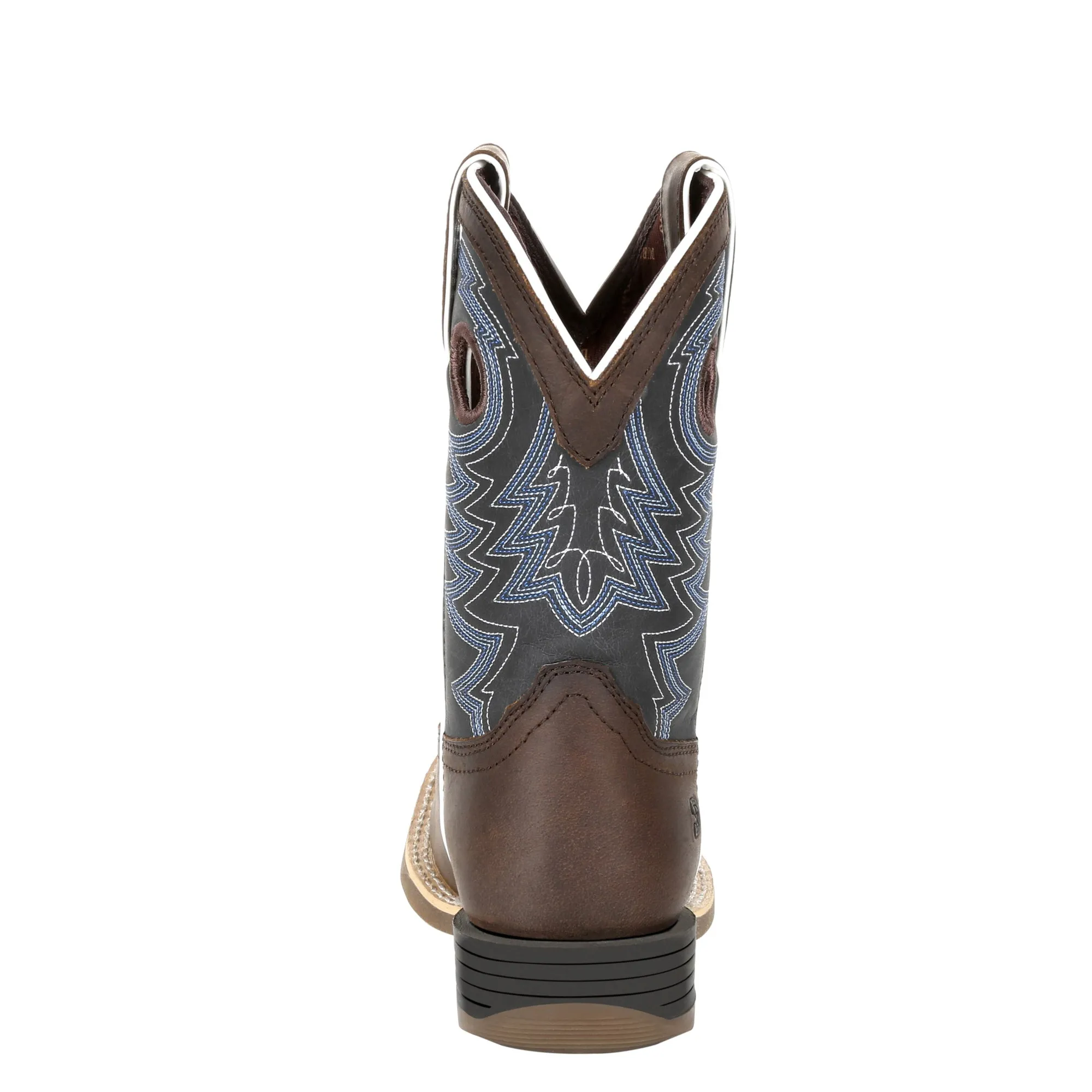 Lil Durango Little Kids Brown/Blue Leather Rebel Pro Cowboy Boots