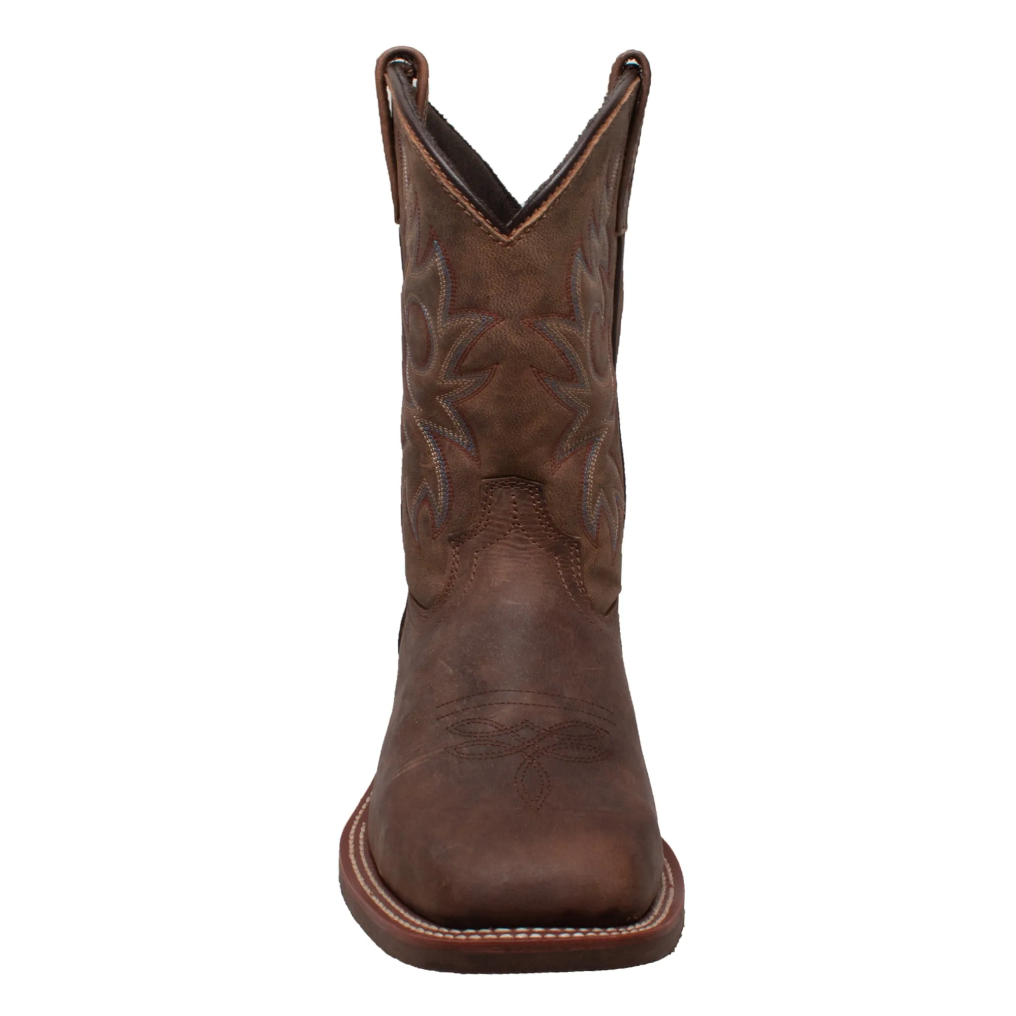 Men's 11" Western Square Toe Brown - 9828