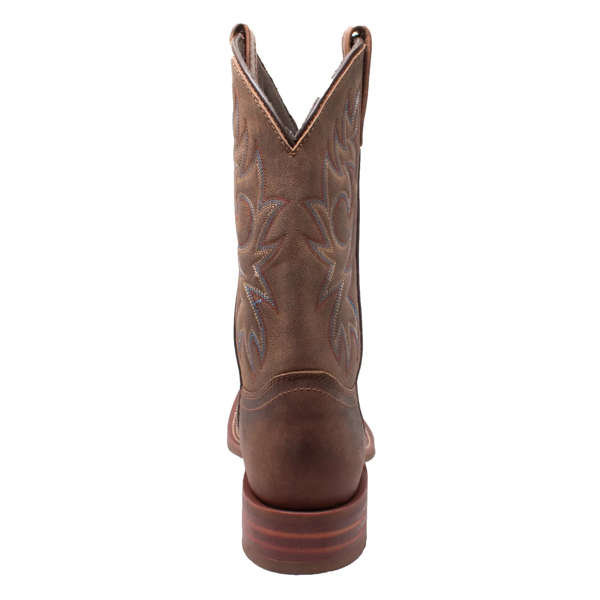 Men's 11" Western Square Toe Brown - 9828