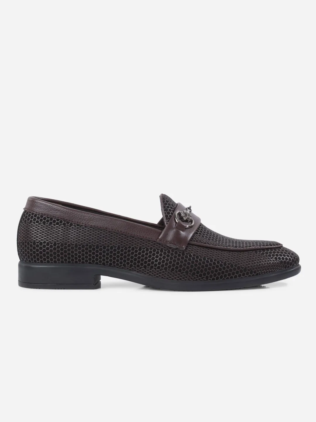 Men's Brown 3D Finish Fashion Slip On (IX1085)