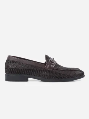 Men's Brown 3D Finish Fashion Slip On (IX1085)