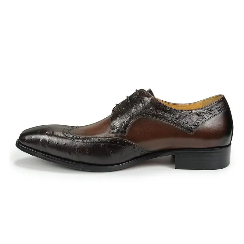 Modish Bespoke Brogue Leather Wedding Shoes