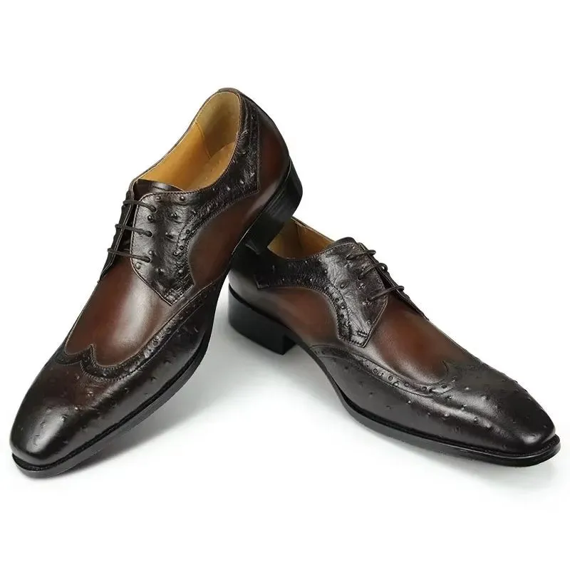 Modish Bespoke Brogue Leather Wedding Shoes