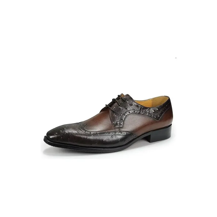 Modish Bespoke Brogue Leather Wedding Shoes