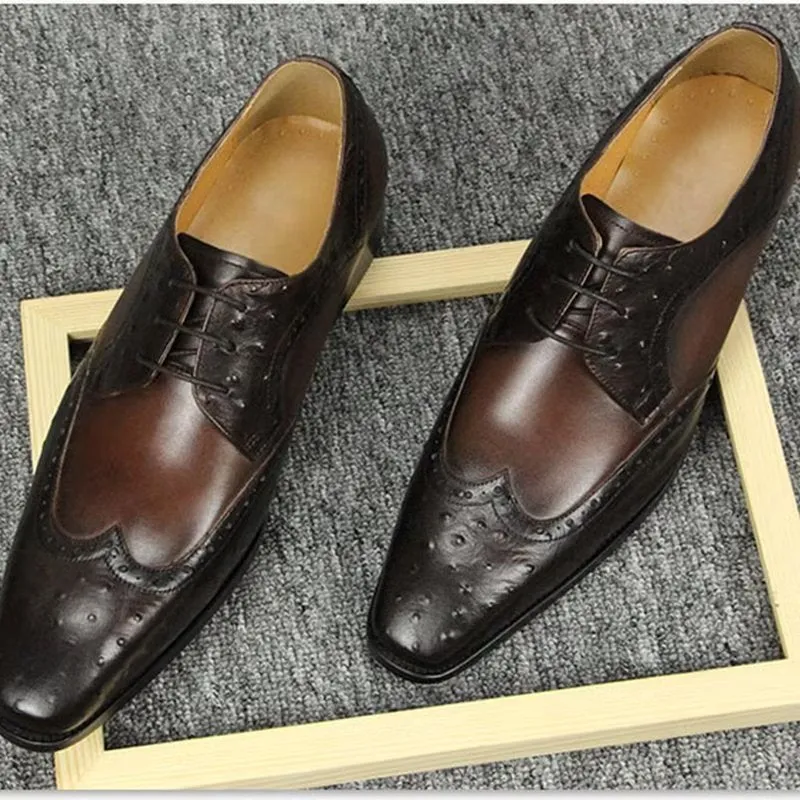 Modish Bespoke Brogue Leather Wedding Shoes