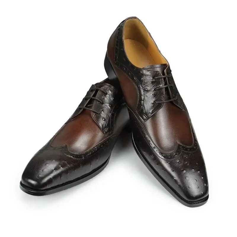 Modish Bespoke Brogue Leather Wedding Shoes