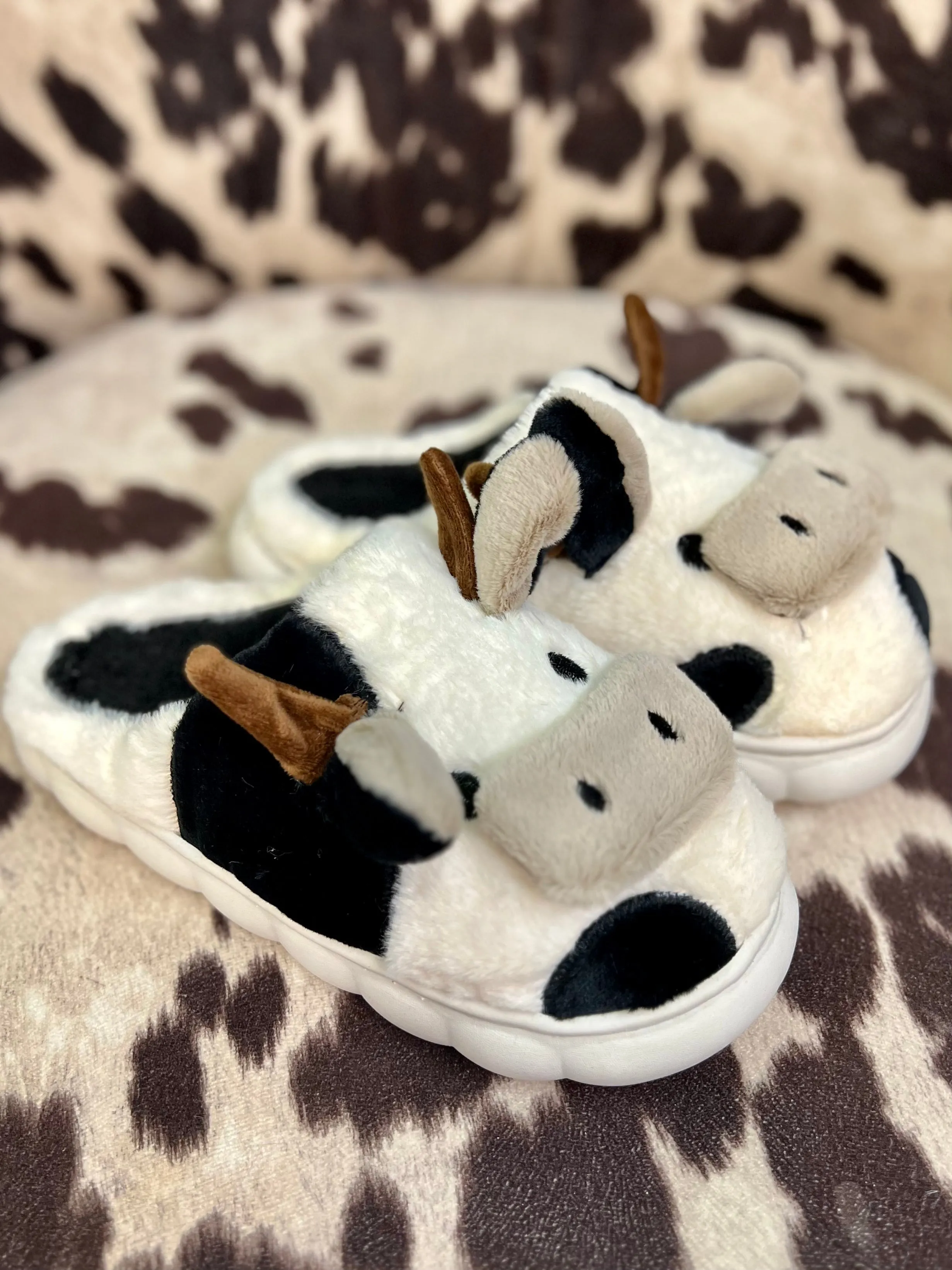 Mooving Around the House Slippers