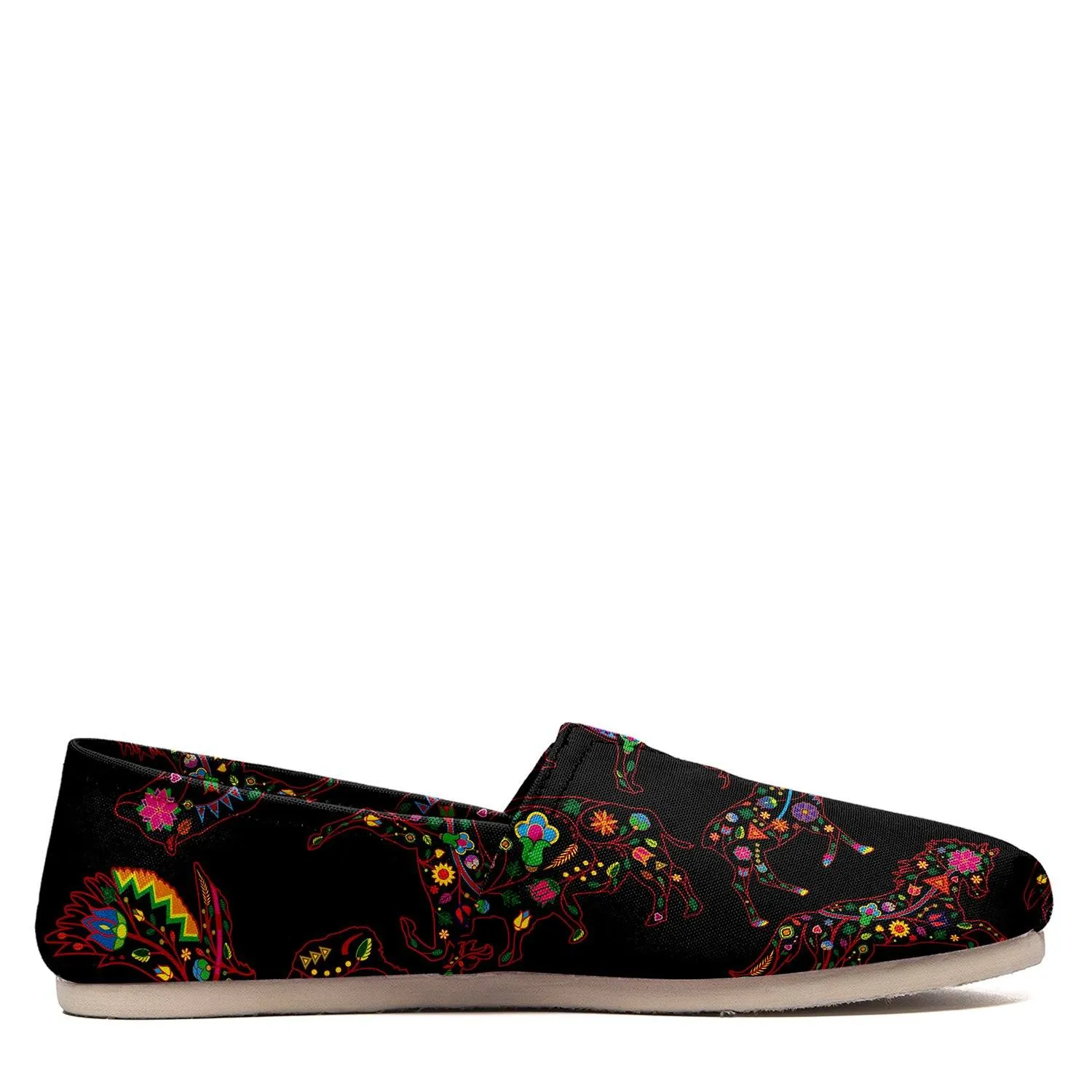 Neon Floral Animals Slip On