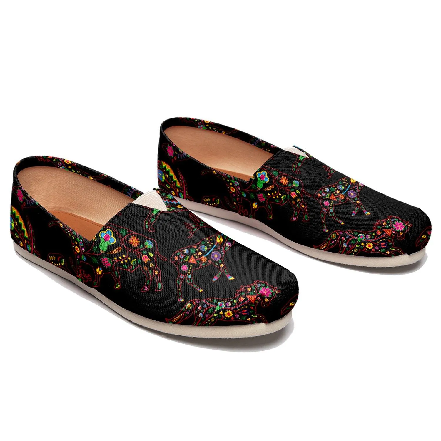 Neon Floral Animals Slip On