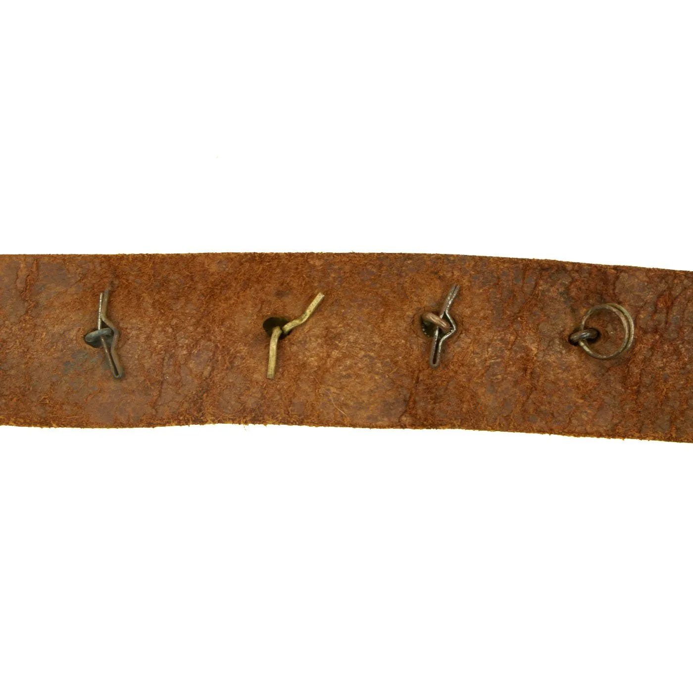 Original Imperial German WWI Hate Belt with M1915 Prussian Steel Buckle & 19 Attached Buttons