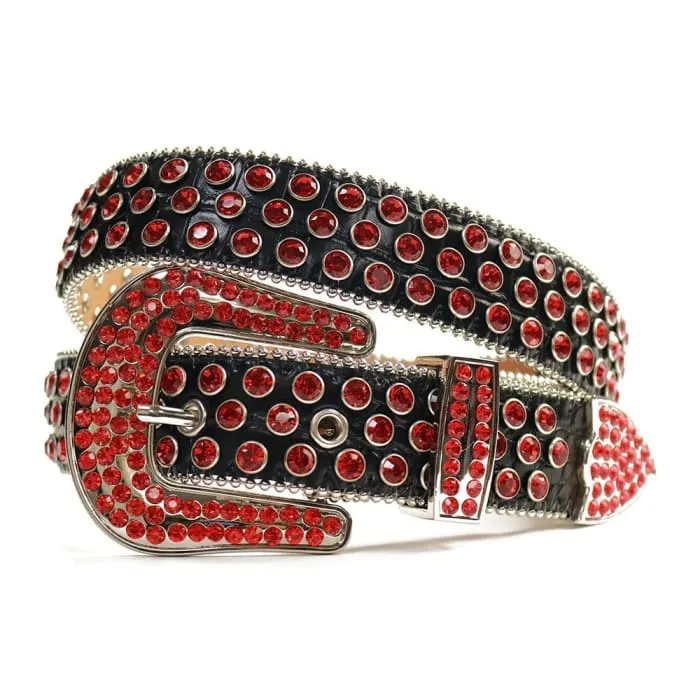 Rhinestone Diamond Waistband Unisex Belts