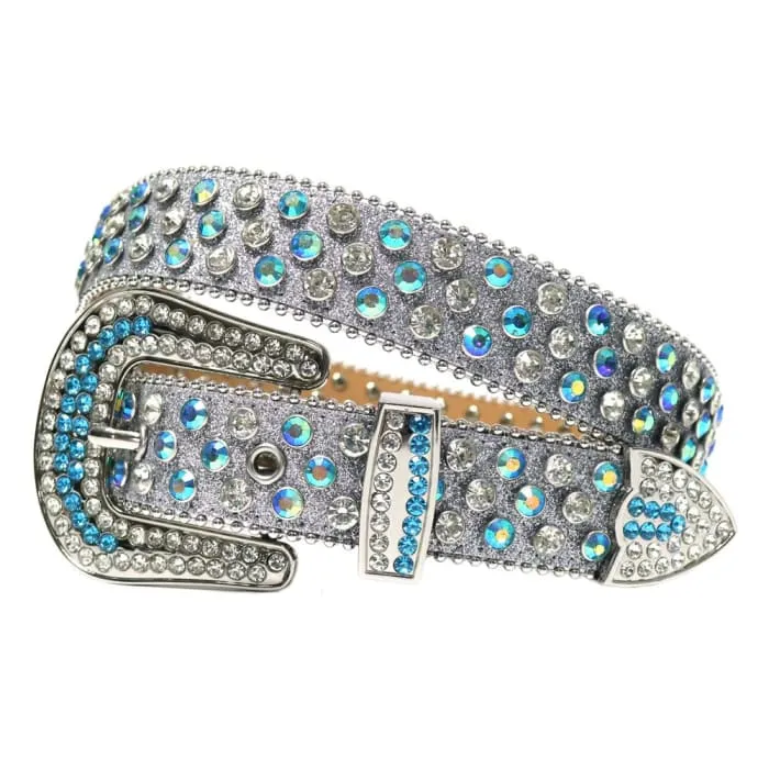 Rhinestone Diamond Waistband Unisex Belts