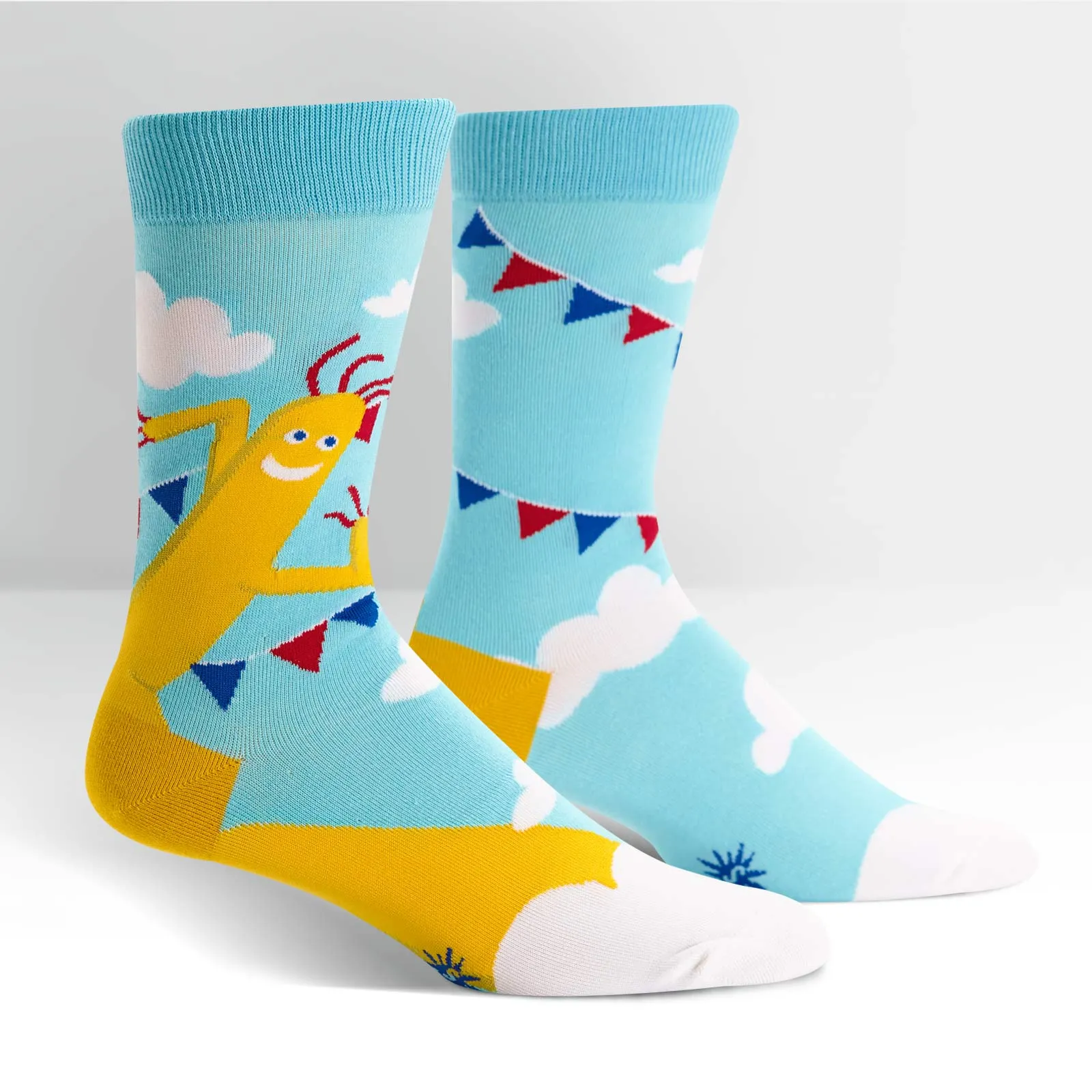 Sock It To Me Men's Crew Socks - The Ecstasy of Mr Wavy Arms