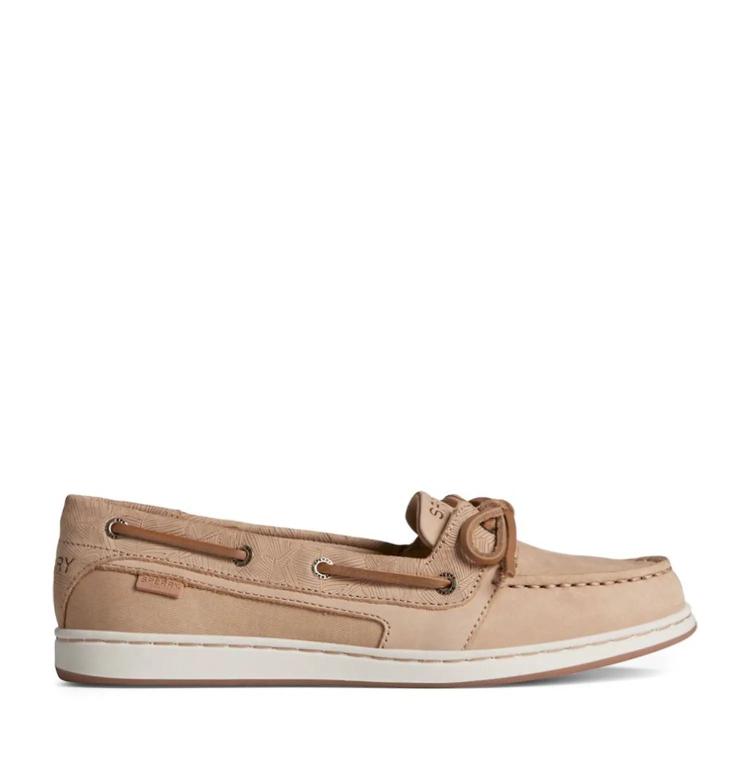 Sperry Women's Starfish 1-Eye Palm Embossed Boat Shoe in Tan