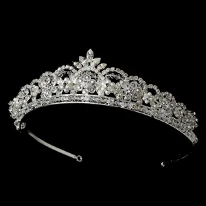 Swarovsk Crystal and Pearl Bridal Tiara