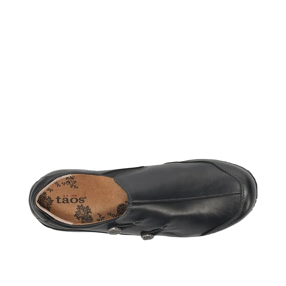 Taos Women's Blend Leather Slip On (Black)