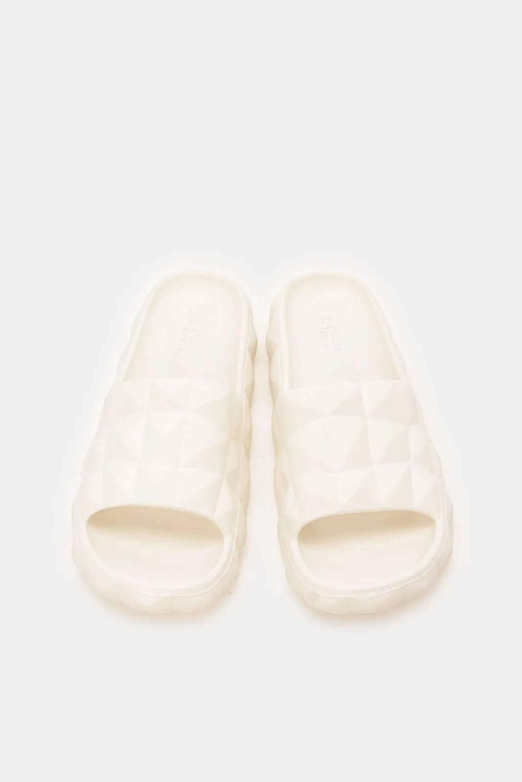 Women Ivory Molded Slides